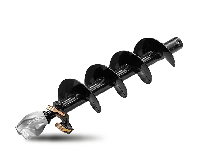 Detailaufnahme des Erdbohrers