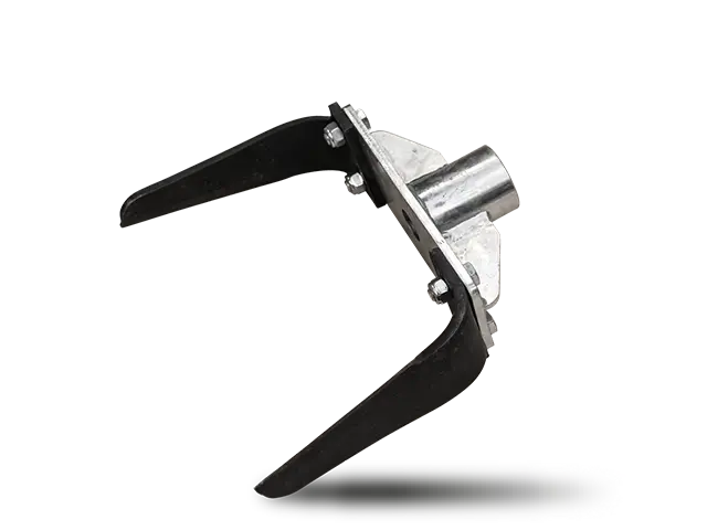 Detailaufnahme eines Kreiselgrubbers